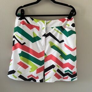 Tail Womens White Label Museum Chevron Print
Straight Skort Sz 12 Golf Sporty